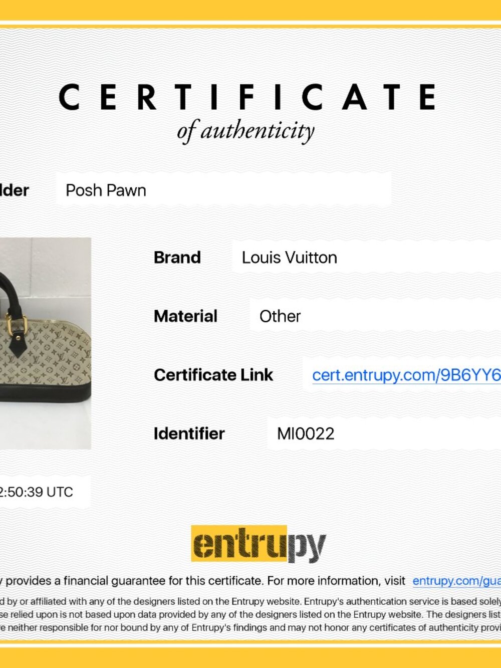 Authentic Louis Vuitton Mini Monogram Alma Long Kaki - Picture 13 of 14